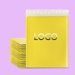 Bolsa de Burbujas Coextruida, Ecológica, Biodegradable, Impermeable, 23x28+4CM, Gruesa, con Logotipo Personalizado, Color Amarillo Nude, Envío Exprés - Product Image 1