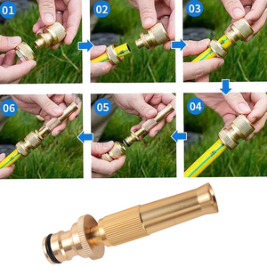 <span class=keywords><strong>Pistolet</strong></span> à Eau de Lavage Auto et Jardin, Buse Métallique Réglable, Arroseur Pulvérisateur - Product Image 2
