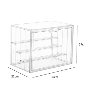 Boîte de <span class=keywords><strong>rangement</strong></span> en plastique PP avec couvercle transparent magnétique et plateau amovible pour le <span class=keywords><strong>rangement</strong></span> des bijoux - Product Image 6