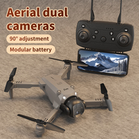 Mini Drone Pliable E4 Toys avec Double Caméra HD, Quadcopter, Lunettes VR, Avion Télécommandé FPV et Longue Autonomie