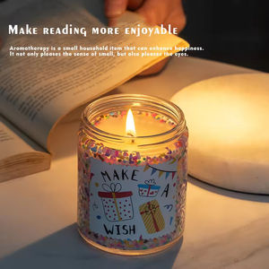 Velas Aromáticas de Cera de Soya Personalizadas de Lujo con Tapa Dorada, Decoración para el Hogar, Aromaterapia con Aceites Esenciales, Meditación, para Días Festivos y Bares - Product Image 2