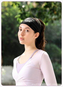 Diadema Antideslizante Original de Alta Elasticidad con Logotipo Personalizable, Diadema <span class=keywords><strong>Deportiva</strong></span> de Nailon de 24*8cm, Accesorios para el Cabello para Yoga - Product Image 6