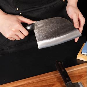 Ember's Meat Cleaver Series Couteau de <span class=keywords><strong>boucher</strong></span> professionnel forgé à la main Full Tang Couteau de coupe à poignée antidérapante en métal massif - Product Image 2