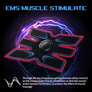 Électrostimulateur abdominal sans fil pour bras et jambes, coussin de massage et tonification musculaire, appareil d'entraînement abdominal électronique RF - Product Image 2