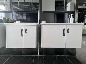 Meuble sous-vasque flottant en contreplaqué de 23 et 32 pouces avec <span class=keywords><strong>Mrror</strong></span> sur le mur avec lavabo en céramique - Product Image 4