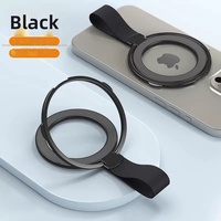 Support de téléphone portable en silicone avec anneau de maintien, rotation à 360° et béquille pour iPhone Samsung