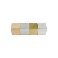Blocs de densité de groupe de cubes (cuivre, fer, aluminium, bois) pour l'enseignement de la densité de la physique