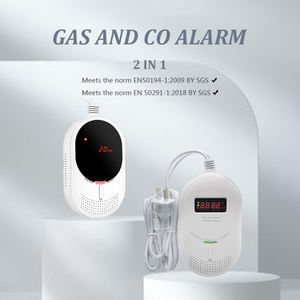 نظام أمان منزلي ذكي من تويا يعمل بتقنية GSM مع كاشف أول أكسيد الكربون وإنذار تسرب الغاز 2 في 1 مدمج مصنوع من البلاستيك ABS - Product Image 2