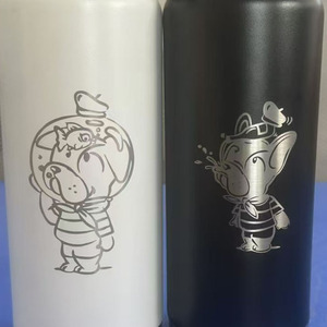 Bouteille d'eau isotherme personnalisée avec logo, gourde en acier inoxydable de 18oz, 26oz, 36oz avec bouchon à ouverture rapide - Product Image 3