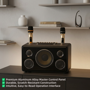 Nouvelle enceinte karaoké haute puissance avec <span class=keywords><strong>2</strong></span> micros sans fil, télécommande, pour home cinéma et utilisation extérieure, étanche, modèle M801A - Product Image 4