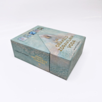 Boîte d'emballage en carton rigide personnalisée en gros pour jeu de cartes de tarot Oracle, petite boîte cadeau avec doublure en éponge, impression en relief, dossier
