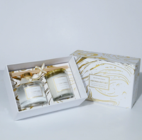 Maßgefertigtes Modernes Einfaches Flammenloses 100ml Reed-Diffusor 100g Kerzen-Geschenkset Heim-Hochzeitsdekoration Toiletten-Deodorant