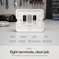 Thermostat intelligent numérique non programmable WIFI STN721W Riseem TUYA pour pompe à chaleur, 2 chauffages, 1 refroidissement