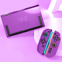 Coque transparente en cristal pour console Nintendo Switch 2, étui souple pour manette Switch 2, coque de protection antichoc