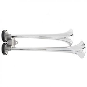FA LA FA LA Dual Chrome Supporto del Tetto Air Horn Kit <span class=keywords><strong>Tromba</strong></span> 115 DB per I <span class=keywords><strong>Camion</strong></span> Big Rigs Compressor - Product Image 4