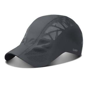Casquettes de sport unisexes en tissu commun respirant et à séchage rapide pour l'été, vente en gros - Product Image 1