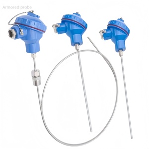 เทอร์โมคัปเปิลแบบหุ้มเกราะสแตนเลส1200C WRNK-131/231พร้อมเธรดแบบแอคทีฟ - Product Image 1