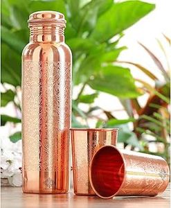 Premium Pure Copper <b>Mug</b> Bottle And Storage Jar <b>Set</b> For Home Kitchen And Gift Use - Product Image 2