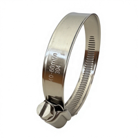 Collier de serrage à vis sans fin en acier inoxydable SS304 de type allemand pour tuyau d'échappement, largeur de bande 12 mm
