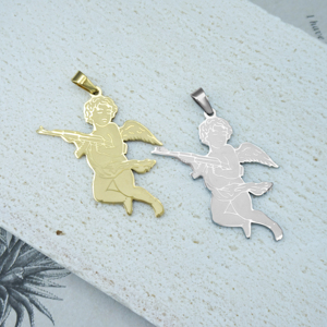 Joyerí<span class=keywords><strong>a</strong></span> Gótica Vintage para Hombre, Colgante de Acero Inoxidable con Diseñ<span class=keywords><strong>o</strong></span> de <span class=keywords><strong>Muerte</strong></span>, Santa <span class=keywords><strong>Muerte</strong></span> - Product Image 5