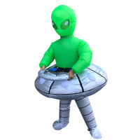 Aufblasbares UFO Alien Kostüm für Erwachsene Aufblasbare Weihnachten Kostüm Maskottchen Cosplay Kostüm Kleidung