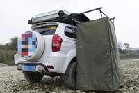 Accessoires de camping pour véhicules tout-terrain 4x4, équipement de camping, auvent de toit de voiture facile à installer, tente de douche pour véhicule, montage sur toit en toile