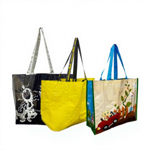 Bolsa de Compras Resistente de Polipropileno Tejido con Impresión Personalizada para Supermercados, Comercio Minorista y Suministro al por Mayor - Product Image 1