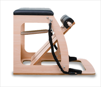 Vente directe d'usine avec équipement de fitness Pilates Reformer de haute qualité, base en bois pour exercices de yoga, poignées, chaise combinée Pilates