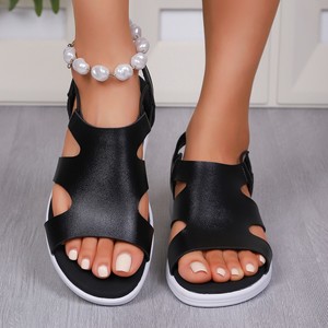 Women Summer Comfortable Beach <b>Sandals</b> New Open-Toe European and American Thick-Soled Wedge <b>Sandals</b> in Stock Wholesale - Product Image 4