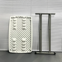 Vente en gros de tables de banquet pliables rectangulaires en plastique portables de 6 pieds pour hôtels