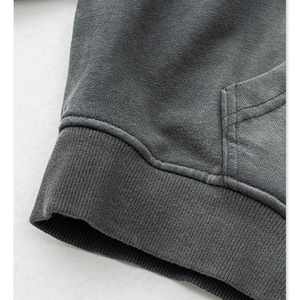 Áo hoodie cotton dày, <span class=keywords><strong>in</strong></span> logo theo yêu cầu, kiểu vintage, phai màu nắng, giặt acid, hiệu ứng cũ kỹ - Product Image 5