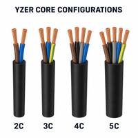 Enrouleur de câble flexible en cuivre et caoutchouc EPR YZER 300/500V IP67 pour outils portables et équipement d'atelier, norme industrielle IEC 60245