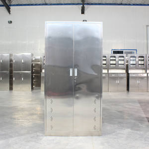 Gabinete <span class=keywords><strong>de</strong></span> limpieza <span class=keywords><strong>de</strong></span> acero inoxidable 304, 2 puertas, fregona, escoba, gabinete <span class=keywords><strong>de</strong></span> almacenamiento, gabinete <span class=keywords><strong>de</strong></span> limpieza para oficina escolar - Product Image 3