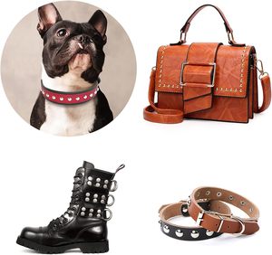 Remaches de doble capa Mm Rainbow, botones metálicos redondos color oro rosa, remaches rápidos para bolsos, carteras, zapatos, cinturones, cuero. - Product Image 3