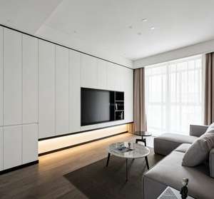 Meuble <span class=keywords><strong>TV</strong></span> moderne pliable avec cheminée, style minimaliste de ferme, unité murale, meuble <span class=keywords><strong>TV</strong></span>, décoration de salon, table console - Product Image 1