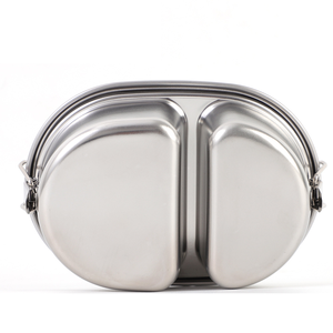 DFU163 Lonchera a Prueba de Niños y Estudiantes con 2 Compartimentos Sellados con Anillo de Silicona y Tapas con Cierre, Organizador de Alimentos - Product Image 3