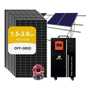 Générateur solaire portable 1000w 1500w avec panneau complet ensemble 2000w 3000w système d'énergie solaire pour caravane camping-car rv