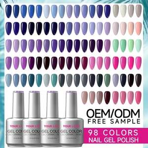 Offre Spéciale – Vernis à Ongles Gel HEMA TPO-Free 15ml Couleurs Assorties – Échantillon Gratuit – Gel Soak-Off – Impression d'Étiquettes Personnalisées – Service OEM – Pour Salons de Manucure - Product Image 1