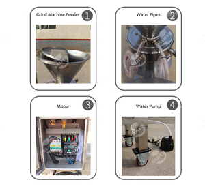 Molino Coloidal Eléctrico Comercial a <span class=keywords><strong>Precio</strong></span> de Fábrica, Molinillo de Pasta de Pistacho, Almendra, Anacardo, Sésamo, Máquina para Hacer Tahini y Mantequilla de Maní - Product Image 4