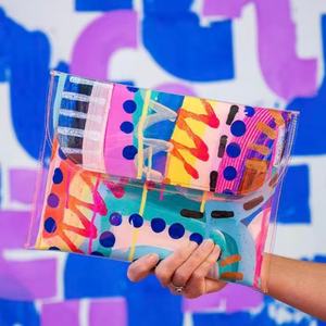 Bolsa de Aseo de Viaje de PVC de Alta Calidad, 45*35cm, Impermeable, Bolsa de Almacenamiento de Documentos, Bolsas de Cosméticos con Impresión Completa para Viaje - Product Image 2