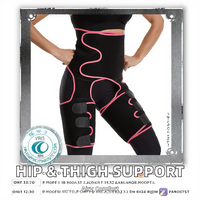 Attelle de hanche personnalisée en néoprène pour soulagement de la douleur sciatique, avec compression de la cuisse et des ischio-jambiers, stabilisateur et coussinet inguinal lumineux
