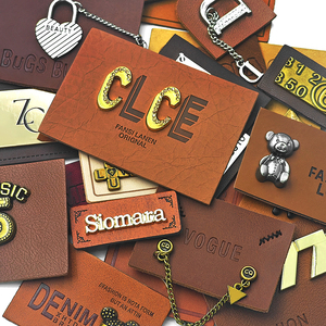 ป้ายหนัง PU แบบนูนทรงสี่เหลี่ยมแผ่นป้ายโลโก้ตามสั่งสำหรับเสื้อผ้ายีนส์ม้วนป้ายหนังเทียมสำหรับเสื้อผ้า - Product Image 3