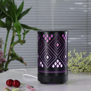 Großhandel Hot Sale Produkt Ultraschall Metall Eisen Ätherisches Öl Aroma Diffusor Home Aroma therapie Luftbe feuchter Für Zuhause - Product Image 4