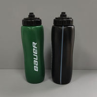 Bouteille d'eau de sport en PP sans BPA de 1000 ml, anti-fuite, avec bec verseur verrouillable, logo personnalisé, pour le cyclisme, la course à pied, la salle de sport, bouteille d'eau en plastique