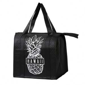 Custom <b>Large</b> Recycled Thermal Delivery PP Woven Bag Waterproof Insulated Food Lunch Backpack Custom Cartoon Reusable Folding - Product Image 6