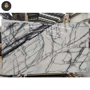 Vente en gros Comptoirs en marbre blanc poli Milas Lilas Carreaux Dalles Supplie - Product Image 1