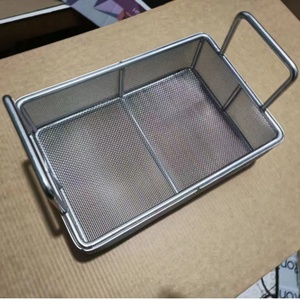 Cestas de almacenamiento de malla de alambre tejido de acero inoxidable 304 personalizadas, carcasa de filtro de esterilización, cestas de lavado de instrumentos de Metal - Product Image 1
