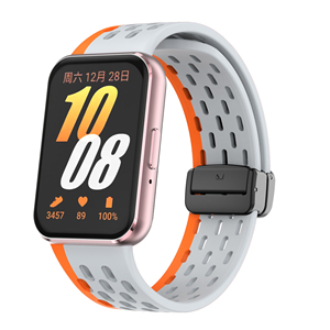 Eraysun Silicone Réglable Montre Accessoires Boucle Magnétique Bracelet Fitness Sangles Bandes De Remplacement Pour <span class=keywords><strong>Samsung</strong></span> Galaxy Fit3 - Product Image 1