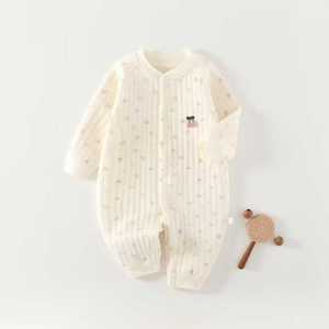 Tutina Intera in Cotone Sottile Senza Cuciture per Neonati, Unisex - Product Image 6