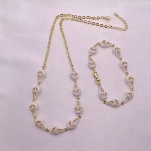 Conjuntos de collar de pulsera de cadena de eslabones de encanto de Halloween Esmalte chapado en oro de 18K con máscara de fantasma de grito Goblin para bodas - Product Image 2